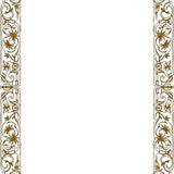 Vintage Garden Arabesque with Moody Wildflower and Scroll Embellishments(Gold)