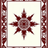 Sunburst Medallion with Ornate Center Focus(Brown)