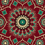 Interlocking Starburst with Festive Symmetry and Elegant Accents(Maroon)