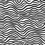 Abstract Monochrome Wave Stripe Design with Artistic Curves(Black)