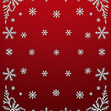 Magical Winter Wonderland Snowfall Crystalline(Red)
