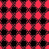 Traditional Highland Gingham with Vintage Checkered Motifs(Red)