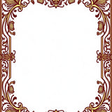 Acorn Vinework Scrolls with Botanical Flourish(Brown)