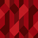 Bold Chevron Stripes Composed of Layered Angular Forms and Contrast(Red)
