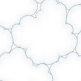 Mist Cloud with Ethereal Contours and Gentle Curves(White)