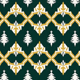 Art Pine Tree Interlocking Festive Graphic(Green)