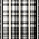 Modern Gingham Remix with Interlocking Stripe Layers(Black)