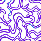 Modern Interlocking Wave Mosaic with Iridescent Highlights(Purple)