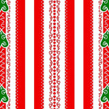Cane Stripe Design with Peppermint Swirl Accents Winter Theme(Red)