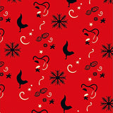 Festive Santa Half Moon with Twinkling Accents(Red)