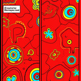 Playful Comic Strip Adventure Fun Superhero Cartoon Graphic Novel(Red)