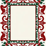 Yuletide Botanical Swirl Decorative Elegant Stylish(Red)
