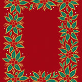 Festive Holly Wreath Area with Intricate Botanical Motifs(Red)