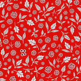 Festive Holly Leaves Berry Motif Holiday Area Snowflake Design(Red)