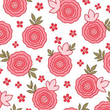 Adorable Blossom Floral Low Pile Shag(Pink)