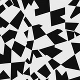 Abstract Patchwork Black & White Collage(Black)