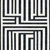 Boho Inspired Contrast Stripe With Handcrafted Appearance(Black)