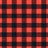 Buffalo Check with Classic Lumberjack Gingham Motif(Red)