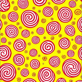 Cane Stripe Swirl Peppermint Twist Holiday Motif(Yellow)