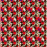 Abstract Mosaic with Playful Festive Confetti(Red)