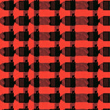 Winter Tartan Revival with Vintage Checkerboard(Red)