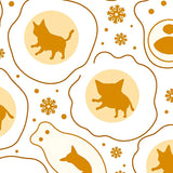 Amusing Flash Kitty Brunch Theme Vacation Accessory(Beige)