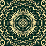 Elegant Featuring Symmetrical Petals And Radiant Floral Accents(Green)