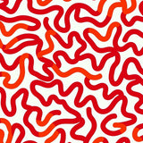 Abstract Flame Dance with Flowing Curves Expression(Red)