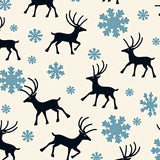 Cheerful Reindeer with Nordic Snowfall(Black)