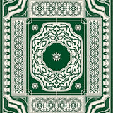 Tile Inspired with Interlocking Hexagonal Motifs(Green)