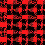 Holiday Festive Plaid with Seasonal Checkerboard(Red)