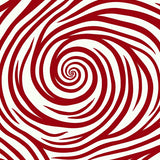 Swirling Vortex Fuzzy with Hypnotic Spiral(Red)