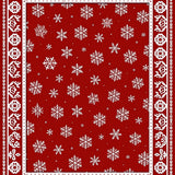 Holiday Snowflake Festive Winter Celebration Decorative Accent(Red)