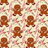 Festive Gingerbread Cookie Motif Holiday Baking Theme(Ivory)