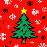 Joyful Evergreen Flurry Seasonal Welcome Decoration(Red)