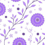 Floral Blossom Meadow Spring Garden Enchanted Wonderland(Purple)