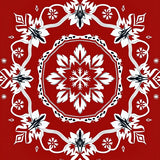 Boho Winter Snowflake Anti Slip Floor Covering(Red)