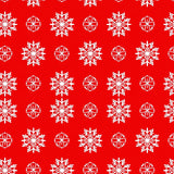 Festive Starburst Mosaic with Interlocking Snowflake Motifs(Red)