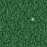 Feathered Pine Needle Snowfall Doormat Non Slip Absorbent Holiday(Green)