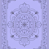 Lavender Swirl Mosaic with Ornate Floral Embellishments(Purple)