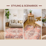 Luxurious Distressed Geometric(Pink)