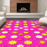 Cheerful Colorful Patterned Accent(Pink)