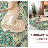 Minimalist Monochrome Floral Motif(Green)