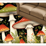 Rustic Earthy Mushroom Aesthetic(Red)