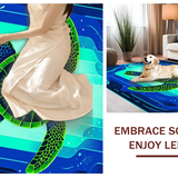Vibrant Underwater Scene Motif(Blue)