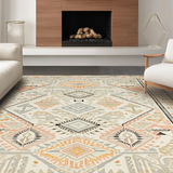 Stylish Half Circle Abstract Motif(Beige)