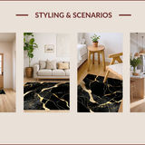 Abstract Marble Luxe Design(Black)