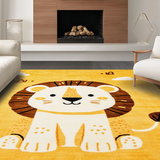 Adorable Round Wildlife Motif(Yellow)