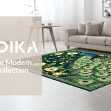 Contemporary Green Abstract Design(Green)
