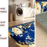 Elegant Bird and Flower Ensemble(Blue)
